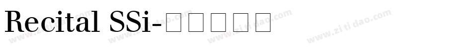 Recital SSi字体转换